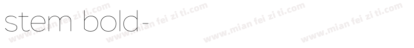 stem bold字体转换